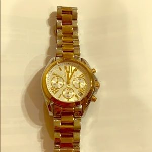 Micheal Kors two toned water resistant watch